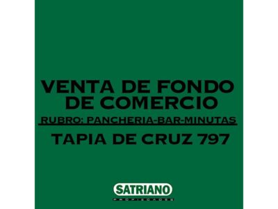 Tapia De Cruz 700 - Fondo de Comercio KIOSCO "DEL POLACO" BAR