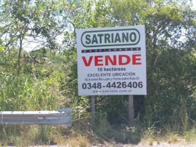 Ruta 25 Y Río Luján - Campo ISLA EN VENTA SOBRE RUTA 25